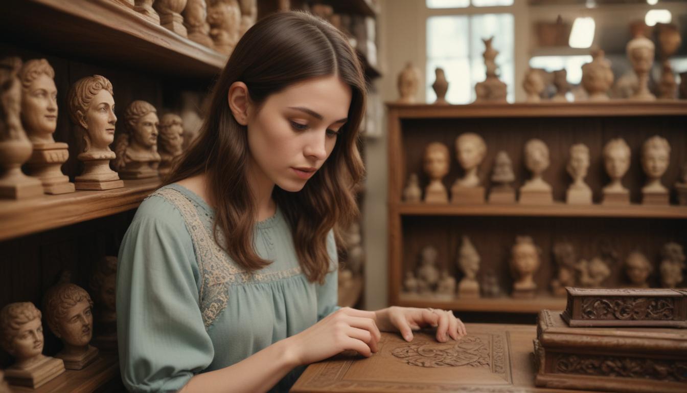 A repurposed wooden crate styled as a coffee table with books and plants