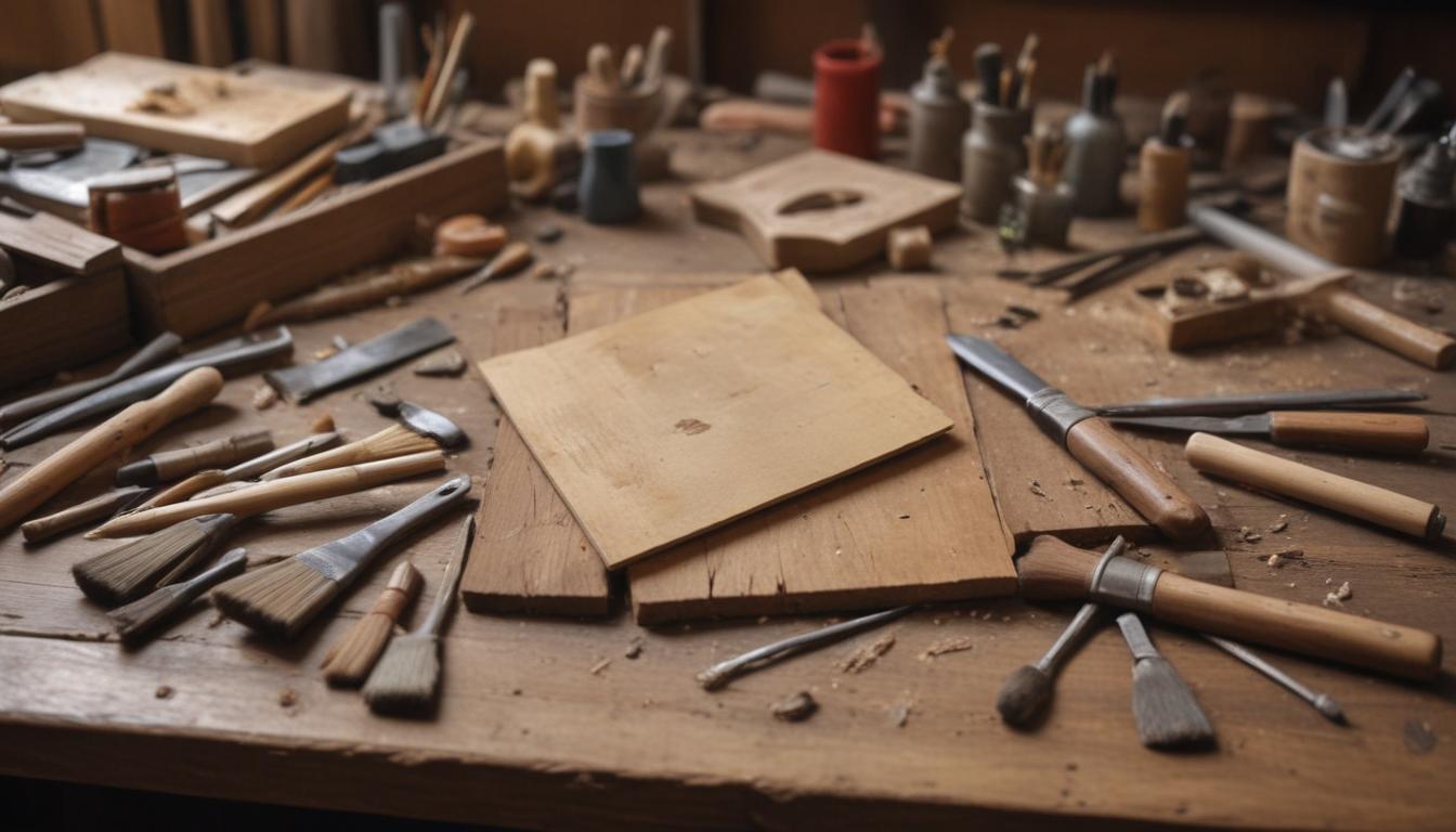 Vibrant chalk-painted dresser surrounded by decorative items in a bohemian setup.