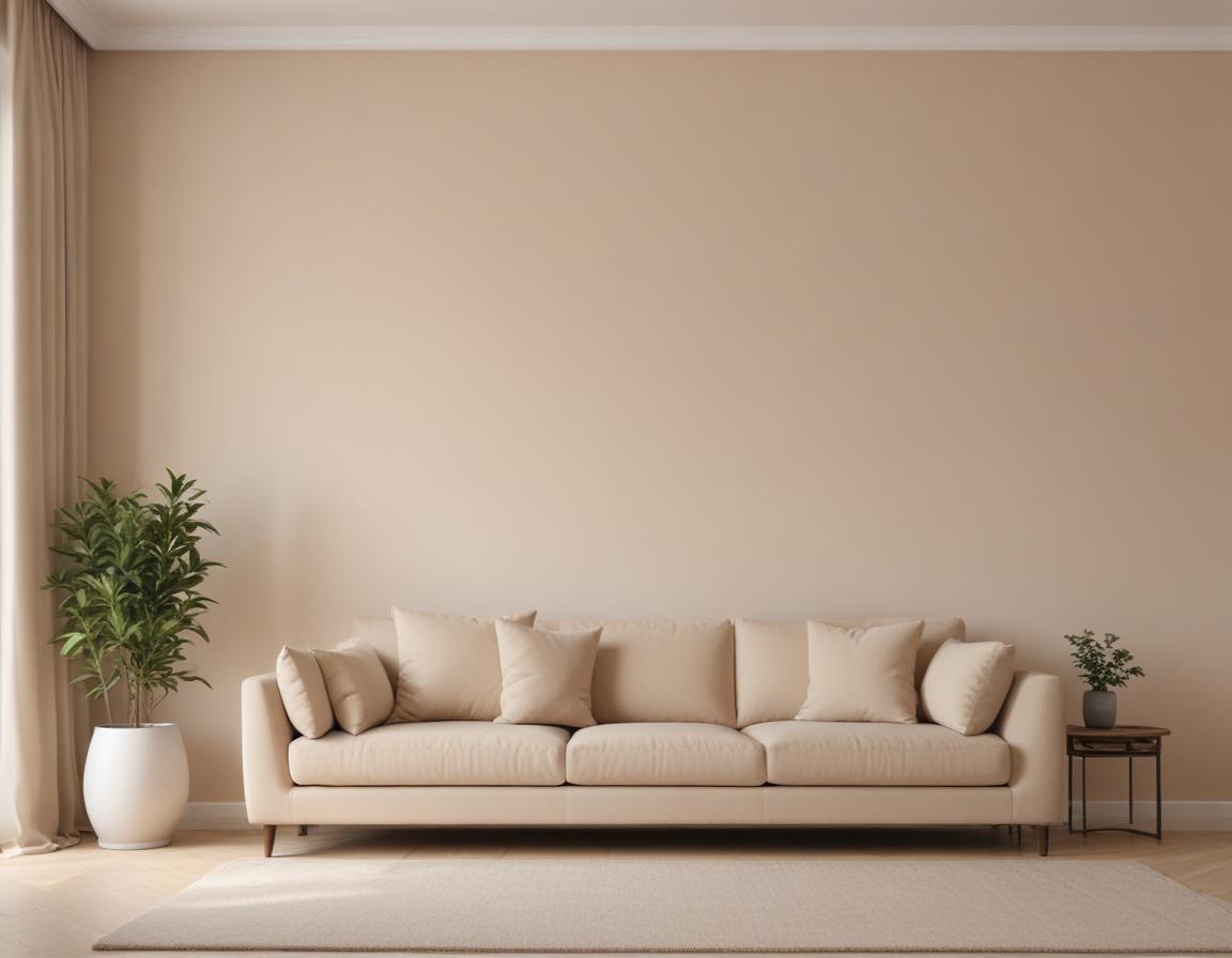 A bright and refreshed living room with a completed white shiplap wall acting as the stunning backdrop for modern furniture and chic décor.