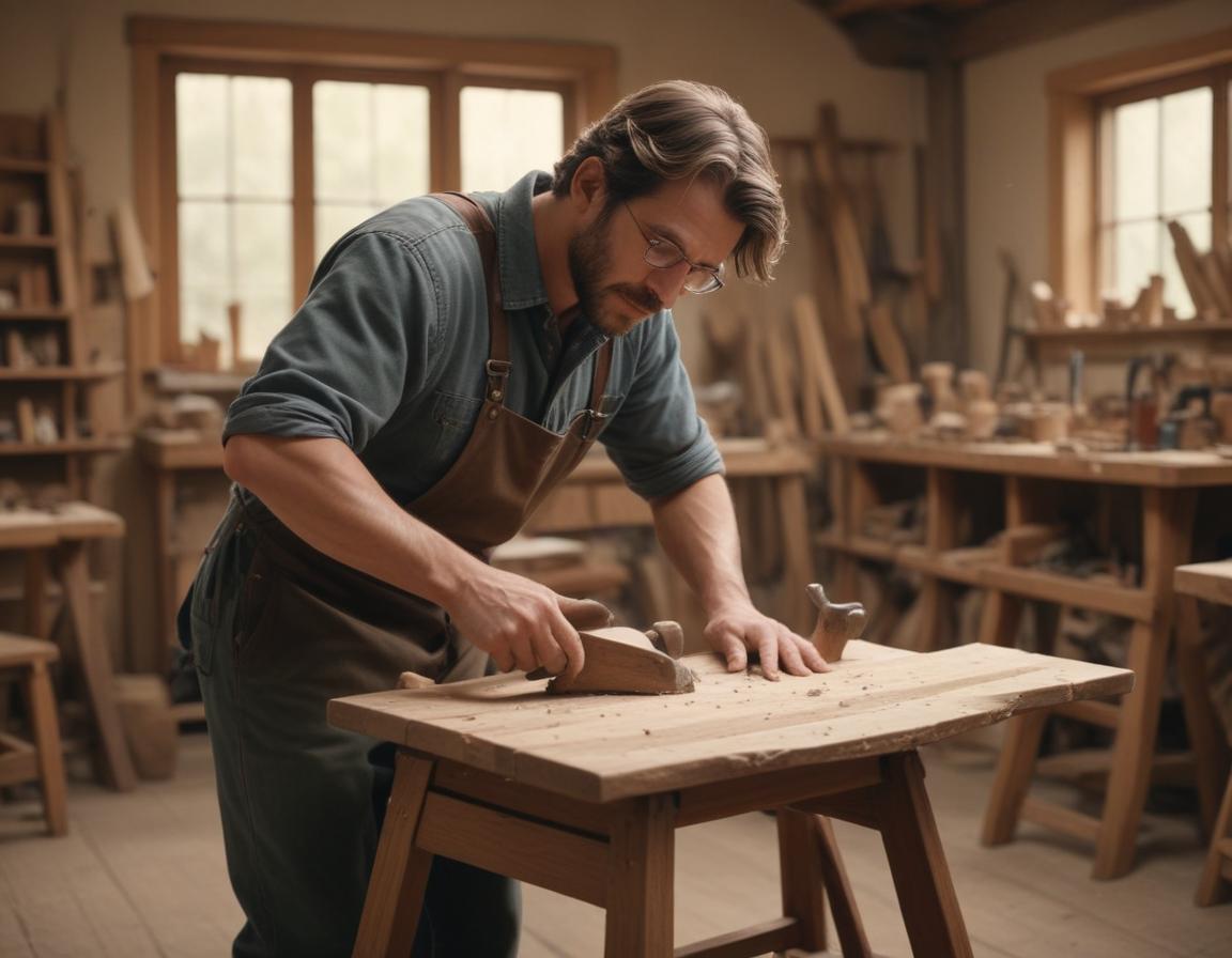 A cozy room featuring upcycled and modern furniture