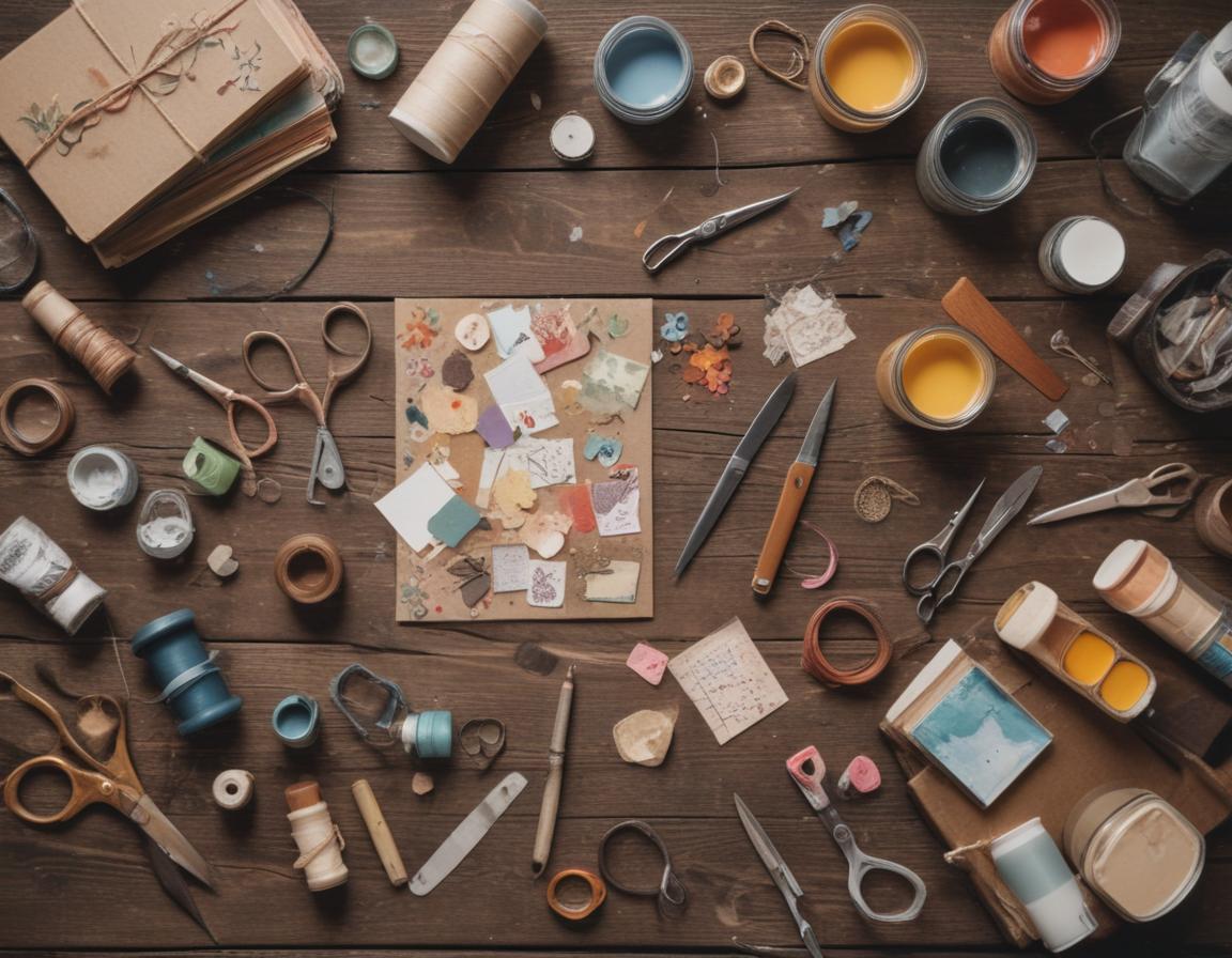 Living room with cozy string lights and DIY lanterns